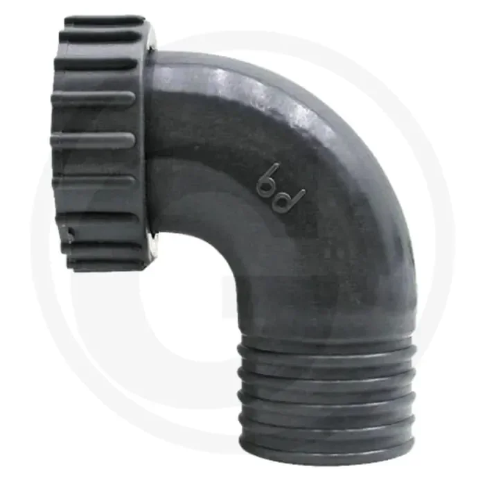 Bochtstuk 90° pvc grijs 20mm 3/4″ 10 bar
