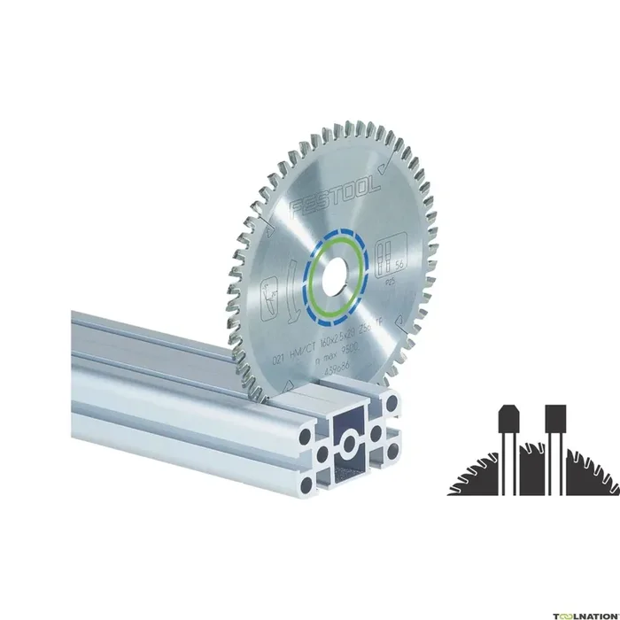 Festool Accessoires 491051 Lame de scie circulaire HW 216×2,3×30 W60 ALUMINIUM/PLASTICS