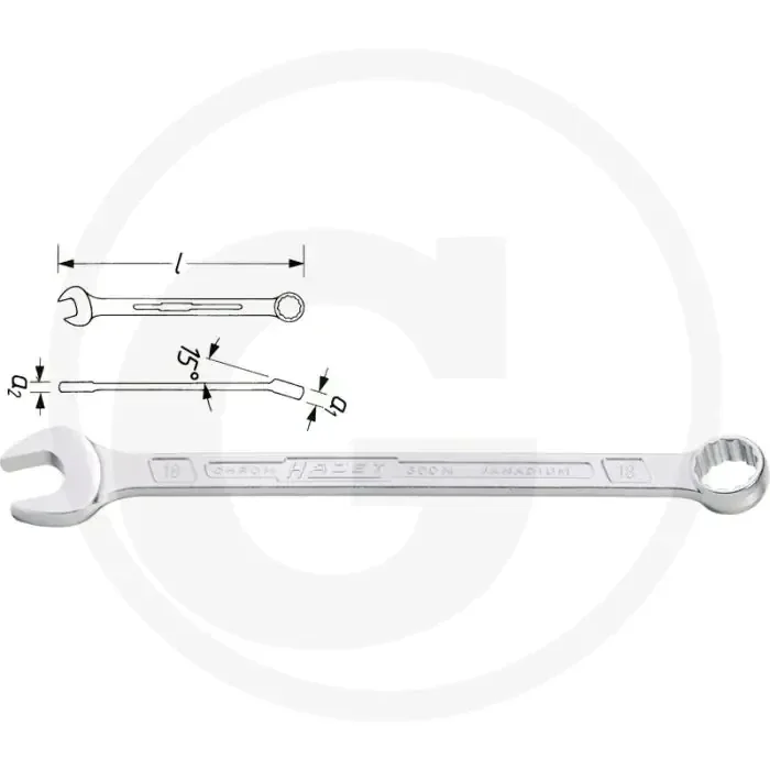 Hazet ring-steeksleutel 3⁄4″ amerikaanse maat 268mm lang