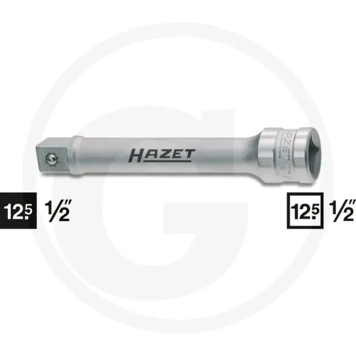 Hazet verlengstuk 12,5 (1/2″) – lengte 123mm