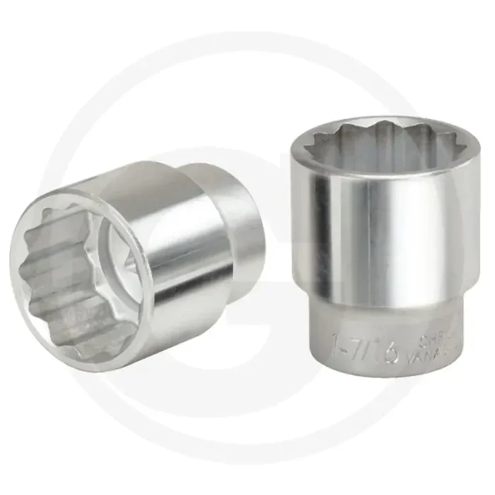 Ks tools 1″ 12-kant-stecknuss, kurz, 35 mm – metrisch, chrom vanadium, din 3120, iso 1174