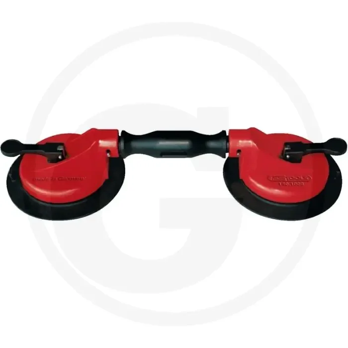 Ks tools doppelsaugheber 80 kg, doppelgelenkkopf – 80 kg tragkraft, für glatte oberflächen