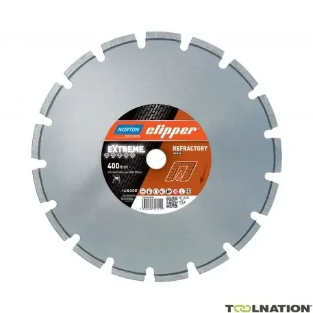 Norton Clipper 70184626288 Extreme RC540 lame de scie diamantée 500 x 25,4 mm
