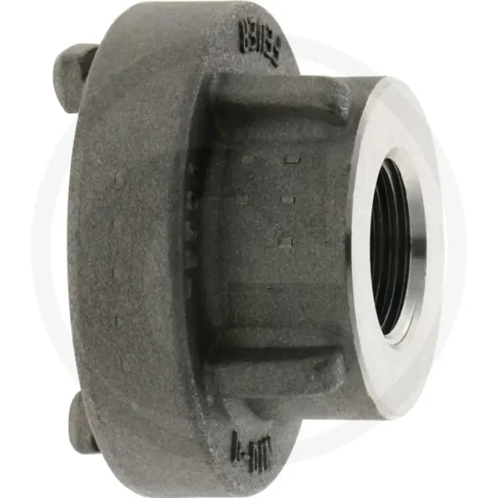 Vaste koppeling met binnendraad nw: 75b, 89mm nokafstand, 2″ binnendraad, rvs, 2 nokken, afb. nr. 2