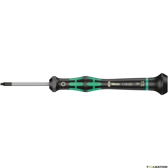 Wera 05118182001 2067 Kraftform Tournevis Micro TORX® HF avec fonction de maintien, TX 6 x 40 mm